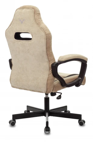 Кресло игровое Zombie VIKING 6 KNIGHT Fabric коричневый/бежевый с подголов. крестовина металл