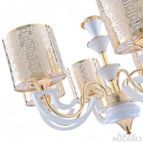 Подвесная люстра Arte Milano Florentia-8857 308857/5 Wh/Gd (220V, на цепи)