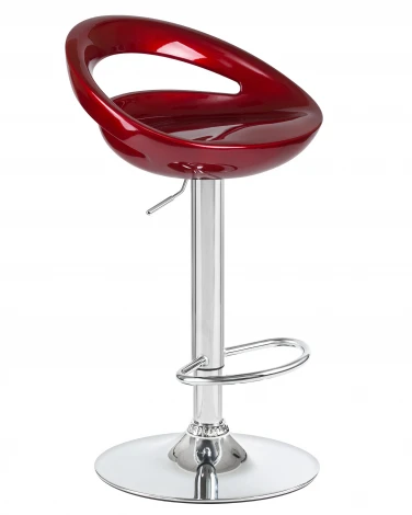 Набор 2 шт стул барный DOBRIN DISCO (бордовый металлик)