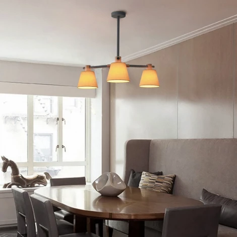 Потолочная люстра на штанге Natura A Yellow 3 ImperiumLoft Naturaay01 (101827-26) (220V)