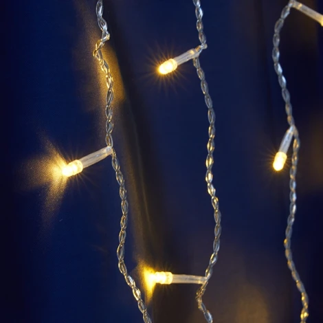 Светодиодная гирлянда Feron 41629 CL24 занавес ,статичная,3*3м + 3м желтый c питанием от сети