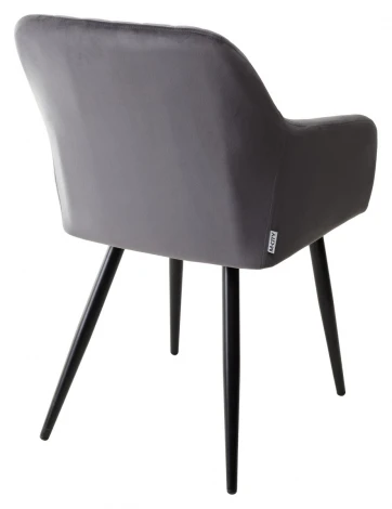 Стул M-City BRANDY BLUVEL-14 серый/ черный каркас
