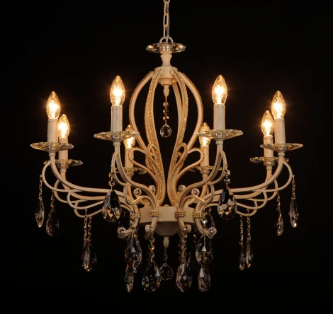 Подвесная люстра Abrasax Petra 3004/8P (220V, на цепи, свеча)