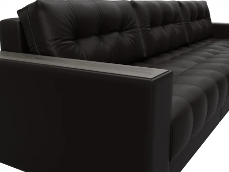 Диван прямой с декором Лига-049 НПБ Лонг Лига Диванов (Экокожа) арт.128433