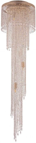 Потолочная люстра хрустальная Arti Lampadari Santa Gold Santa E 1.8.60.600 G (220V)