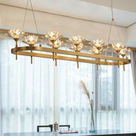 Подвесная люстра Lotos Long 8 ImperiumLoft Lotos-Long01 (140839-26) (220V, на тросе)