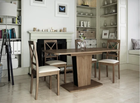 Стол на тумбе Woodville Токио-28 дуб табачный / антрацит 515103