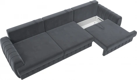 Диван прямой Лига-057 НПБ Лонг Лига Диванов (Велюр) арт.129242