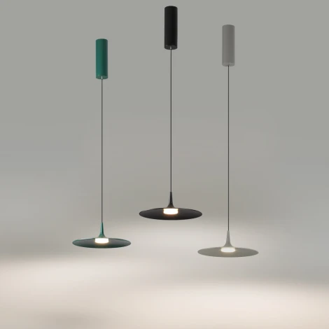 Подвесной светильник Odeon Light Sombra 7038/12L серый/металл/акрил 12W 3000K 220V (LED, на проводе, круглые)