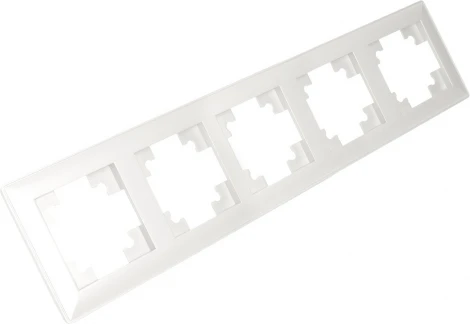 Рамка на 5 постов (белый) Stekker Катрин 39796