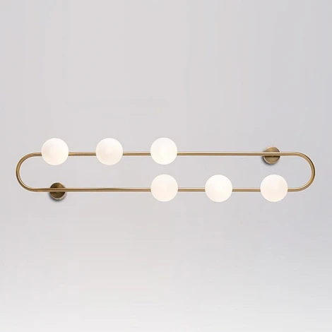 Настенный светильник Hoop Wall H115 Gold ImperiumLoft Hoop-Wall01 (220V, шарики, бусы)