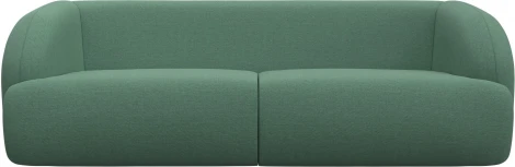 Диван прямой Лига-041 (Зеленый/Рогожка) Лига Диванов арт.124232