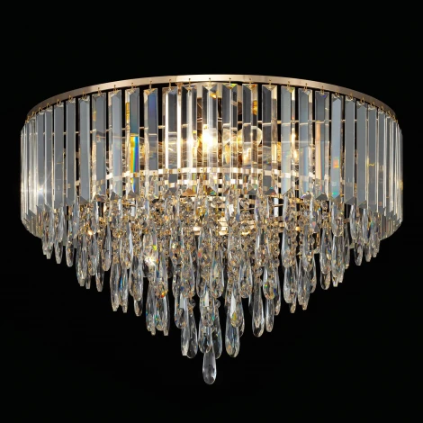 Потолочная люстра каскадная хрустальная Citilux Leonna CL320192