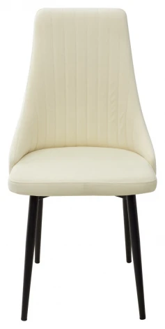 Обеденный стул M-City Руссо Premier 01 Сливочный, велюр / черный каркас