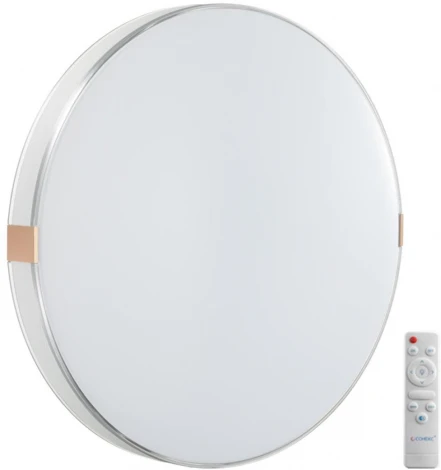 Настенно-потолочный светильник Sonex Otiga White 7676/EL COLOR SN пластик/золотистый LED 70Вт 3000-6000K D493 IP43 пульт ДУ (220V, круглые)