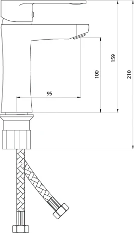 Смеситель Славен Коттедж Л10 для раковины