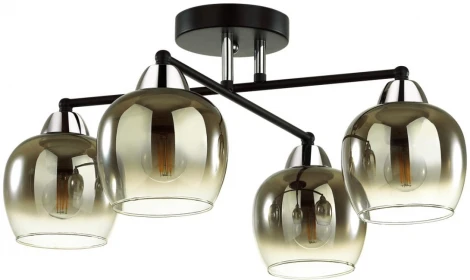 Люстра потолочная Desiree 5224/4C черный, хром E27 4*60W