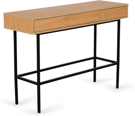 Стол консольный Boho ОГОГО (арт.785936), (Металл,ЛДСП/Черный,Дуб Корбридж)