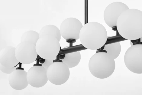 Потолочная люстра на штанге Lumina Deco Marsiada LDP 6033-24 BK