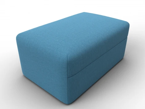 Модуль пуф Лига-060 НПБ (ЛДСП,Брус,Фанера,Рогожка/Голубой) Лига Диванов 129736