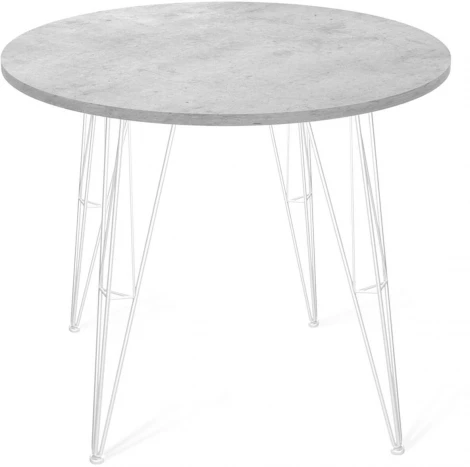 Стол SHT-TU10/90 ЛДСП белый/бетон Чикаго светло-серый Sheffilton SHT-TU10 1512599902