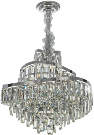 Подвесная люстра Citilux Naiad CL315151 (220V, хрусталь, подвески, на цепи)