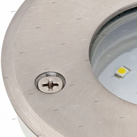 Светильник тротуарный светодиодный Horoz Safir, 1 лампа, белый с никелем и прозрачным