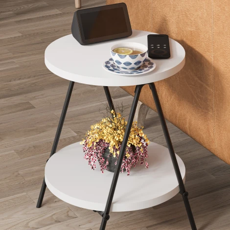 Стол приставной ESSEL SIDE TABLE (Белый) LEVE