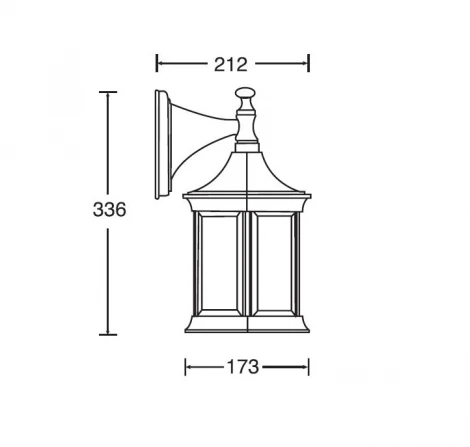 Настенный фонарь уличный Oasis Light Bern 2 S 89802