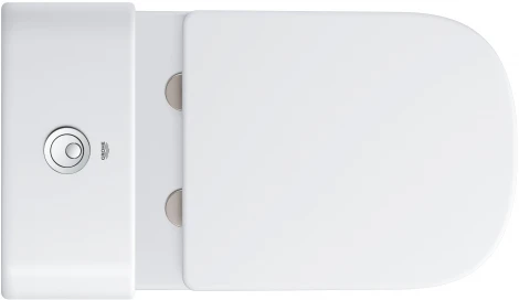 Унитаз напольный безободковый GROHE Euro Ceramic (без бачка и сиденья), альпин-белый (39338000)