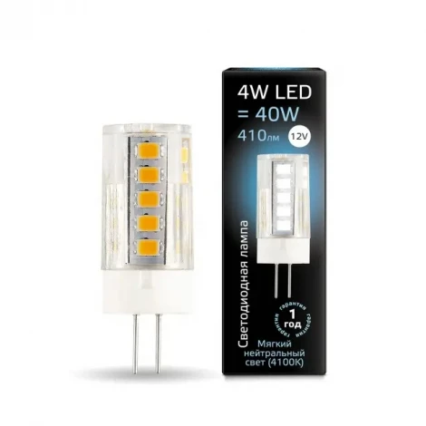 Лампочка светодиодная G4 4 Вт 410 lm 4100K нейтральное белое свечение Gauss 207307204