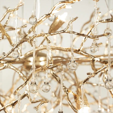 Подвесная люстра светодиодная Bijout 10067/1800 GD (220V, на тросе, ветки)