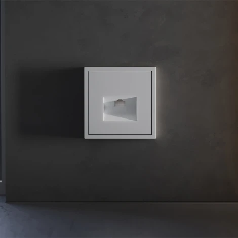 Накладка для розетки компьютерной RJ45 кат.6 (серый) Voltum S70 VLS001316