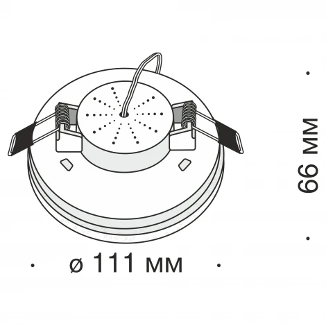 Встраиваемый точечный светильник Maytoni Plastic DL296-6-6W-W