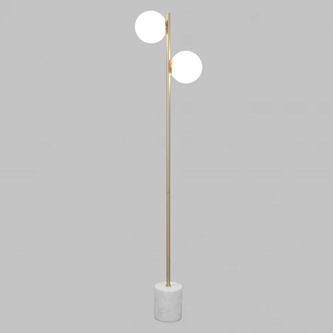Торшер с выключателем Eurosvet Marbella 01158/2 латунь (220V, шар)