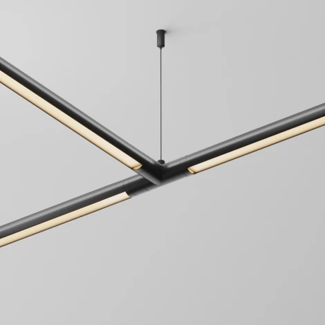 T-образный плоский коннектор для системы Shelf без ввода питания Maytoni Accessories for system Shelf CA015TC-B (24V)