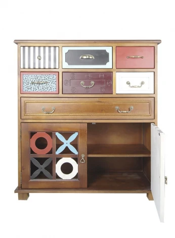 Вертикальный комод Gouache Birch