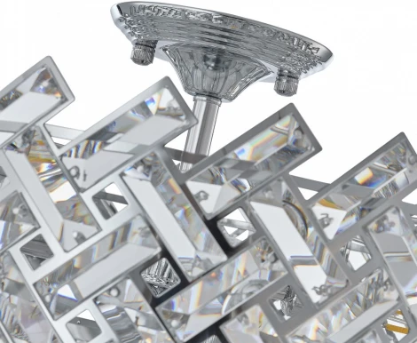 Потолочная люстра хрустальная на штанге Arte Milano Sorrento-8019 378019/7/50/470 CR (220V)