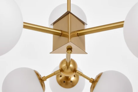 Потолочная люстра на штанге Lumina Deco Zodiak LDP 160-12 MD+WT