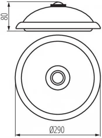 Потолочный светильник с датчиком движения Kanlux FOGLER 18121