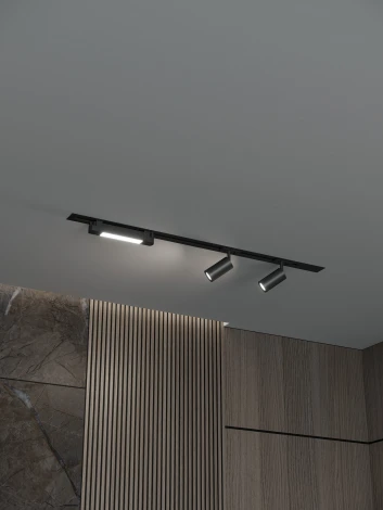 Трековая система в сборе встраиваемая однофазная 220V Hesby Lighting Skylite №5 HSBL_kompl_S005_VI1B4K