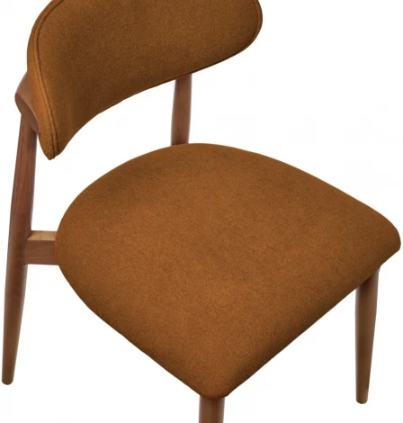 Стул Lucas 3 терракотовый букле с ножками цвета орех Bradexhome арт.RF 0799