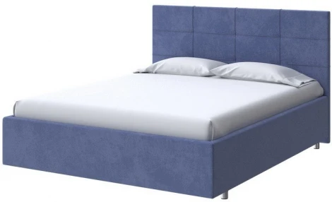 PROxSON Кровать Neo (Ткань: Велюр Casa Сапфировый) 200x200