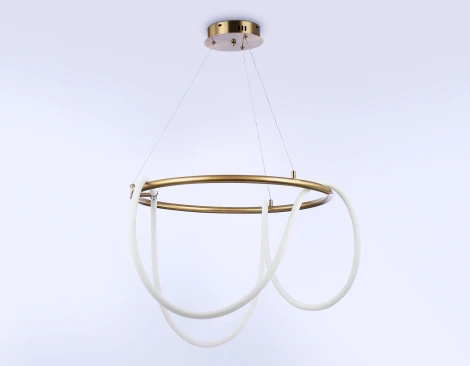 Подвесной светильник с гибким неоном светодиодный с пультом Ambrella COMFORT FL10503 (регулировка яркости, 220V, на тросе, кольцо)