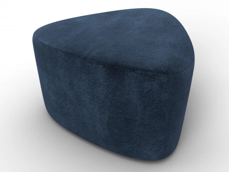 Пуф 004 (ДСП,Фанера/Пластик/Велюр/Синий) Лига Диванов 132364