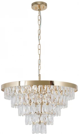 Подвесная люстра Favourite Cake 4091-6P (220V, хрусталь, на цепи)