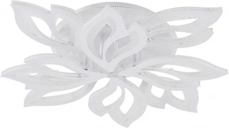 Потолочная люстра Natali Kovaltseva Sand LED LAMPS 81336 160W, белый, LED с RGB подсветкой (220V, пульт управления, управление смартфоном, цветы)