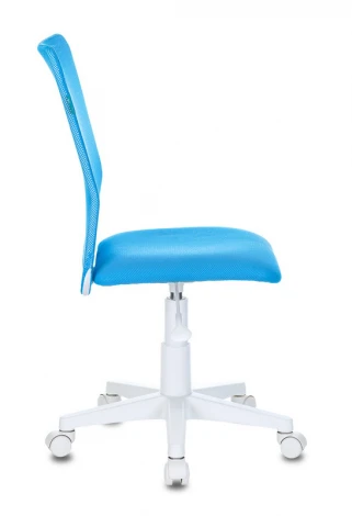 Кресло детское Бюрократ KD-9 голубой TW-31 TW-55 сетка/ткань крестовина пластик пластик белый