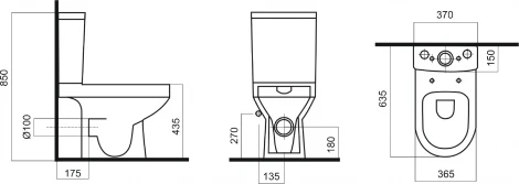 Унитаз-компакт Am.Pm Spirit