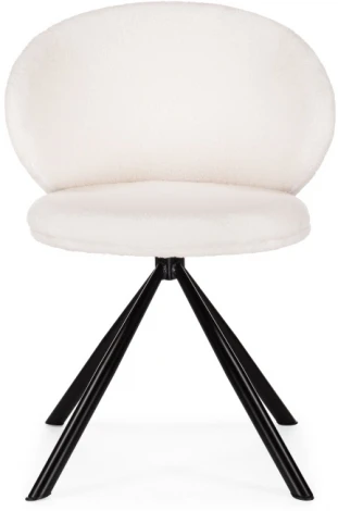 Стул Woodville на металлокаркасе Solomon крутящийся white / black 15600